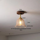 Ljojo LED Glass Ceiling Lamp Modern Yellow Lighting for Home Restaurant Hallway
