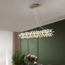 Ljojo Luxury Crystal LED Chandelier Circular Pendant Lamp - Modern Designer Lighting