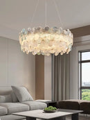 Modern Pink Glass Flower Pendant Light Chandelier by Ljojo - Luxury Bedroom Lighting Fixtures