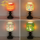 Bohemian Tiffany Glass Table Lamp LED E27 Romantic Atmosphere Art Decorative Desk Light
