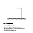Ljojo Minimalist Long Strip Pendant Light for Full Spectrum Bar Lighting