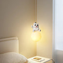 Bear Bedroom Wall Lamp: Ljojo Modern Chandelier for Living Room & Study