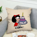 Ljojo 45x45 Short Plush Cushion Cover for Bed, Sofa, Car - 45*45 Throw