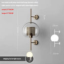 Ljojo Glass Led Wall Lamp Modern Nordic Living Room Lighting