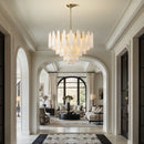 French Marble Pendant Light LED Chandelier Modern for Living Dining Bedroom by Ljojo