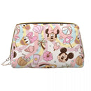 Ljojo Minnie Mouse Leather Makeup Bag: Stylish & Large Capacity Cosmetic Pouch