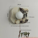 Ljojo Marble LED Wall Sconce Reading Lamp for Home Decor