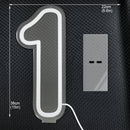Ljojo™ LED Neon Digital Numbers Light Sign - 15-inch High, USB Powered