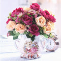 Ljojo™ Ceramic Vase & Flower Arrangement Set - Home Decor Crafts