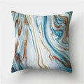 Ljojo Marble Ocean Sea Pattern Polyester Throw Pillow Cover - Home Sofa Decor