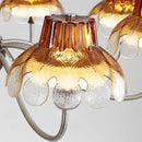 French Glass Chandelier for Living Room with Industrial Style Pendant Light by Ljojo