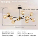 Nordic Glass Ball Light Led Ceiling Chandelier Indoor Lighting Fixture Ljojo