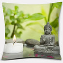 Buddha Zen Stone Flower Pillow Case for Home Office Decor Sofa Cushion Cover.