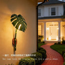 Ljojo Modern Bamboo Leaf Wall Lamp Waterproof Outdoor Lighting Fixture