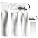 Ljojo 24Pcs Stainless Steel Cutlery Set Dinnerware Flatware Knife Fork Spoon