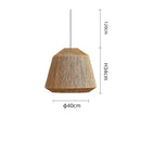 Bamboo Japanese LED Pendant Light | Minimalist Wooden Chandelier by Ljojo