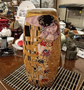 Ljojo™ Luxury Klimt Kiss Ceramic Vase: Creative European Design for Wedding Decor