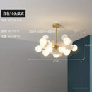 Nordic Glass Led Chandelier - Elegant Living Room & Bedroom Decoration Lighting - Ljojo