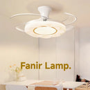 Bohemian Flower Design Invisible Fan Lamp by Ljojo - Full Spectrum Light