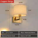 LED Wall Lamp Round Fabric Lampshade With 3W Spotlight Reading Light Sconce by Ljojo