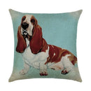 Ljojo Linen Pillowcase: Cartoon Digital Print Pattern for Office, Car, Home Sofa