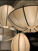 Nordic Style Japanese Chandelier Silk Zen Pendant Light by Ljojo