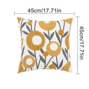 Boho Floral Tufted Cotton Throw Pillow Cover for Couch and Bed by Ljojo
