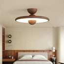 Nordic LED Ceiling Light Walnut Color Modern Indoor Lighting by Ljojo