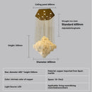 Marble Pendant Light: Modern Minimalist Revolving Staircase Villa - Ljojo