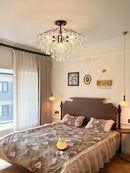 French Antique Style Crystal Pendant Light for Bedroom and Dining Room by Ljojo