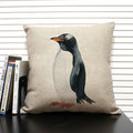 Animal Penguin Cushion Cover 45x45, Ljojo Brand - Cute & Funny Decorative Pillowcase