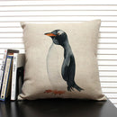 Animal Penguin Cushion Cover 45x45, Ljojo Brand - Cute & Funny Decorative Pillowcase
