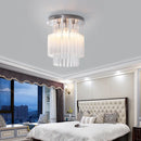 Ljojo Crystal Glass Chandelier - Stunning Light Luxury E14 Chandelier for Dining Room and Bedroom