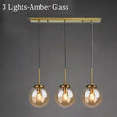 Italian Designer Glass Ball Chandelier: LED Ceiling Lamp by Ljojo for Dining & Living Room Lighting