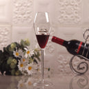 Ljojo 3D Clear Diamond Glass: Red Wine Glass Cup, Champagne Flute Goblet - Home Gift