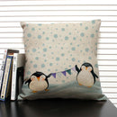 Animal Penguin Cushion Cover 45x45, Ljojo Brand - Cute & Funny Decorative Pillowcase