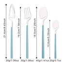 Ljojo Matte Flatware Set - Stainless Steel Knife Fork Spoon Dinnerware