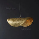 Ljojo Lotus Leaf Chandelier: Zen Tea Table Retro Creative Lighting for Kitchen Staircase Bar