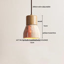 Natural Wood Wabi-sabi LED Pendant Lights Japan for Master Bedroom Hotel Bar Island Chandelier by Ljojo
