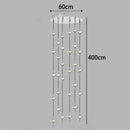 Ljojo LED Staircase Chandeliers: Modern Home Pendant Light Lamps for Living Room