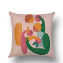 Abstract Portrait Painting Linen Sofa Pillow Case Set by Ljojo Art Decor
