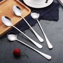 Ljojo Long Handle Stainless Steel Coffee Spoon Ice Cream Dessert Korean Style Tableware