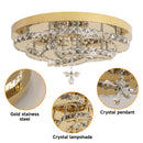 Ljojo Luxury K9 Crystal Chandelier Dimmable Led Ceiling Lamp Modern Living Dining Decor