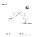 Industrial Black/Chrome LED Mechanical Rocker Arm Adjustable Desk Light for Bedroom and Study by Ljojo