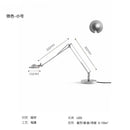 Industrial Black/Chrome LED Mechanical Rocker Arm Adjustable Desk Light for Bedroom and Study by Ljojo