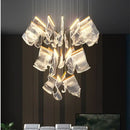 Ljojo Luxury Acrylic Leaf LED Chandelier Dimmable Pendant Light