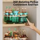 Ljojo 360 Rotating Spice Rack Organizer with Storage Bin