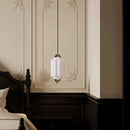 French Retro Pendant Glass Chandelier LED Artistic Lighting Fixture for Bedroom by Ljojo