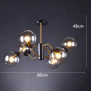 Nordic Modern Glass Ball Led Chandelier for Bedroom | Designer Led Pendant Lamp by Ljojo