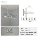 Modern Bauhaus Chrome Pendant Lights Silver Horn Chandelier for Living Room by Ljojo